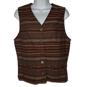 Bushwacker Striped Brown Vest